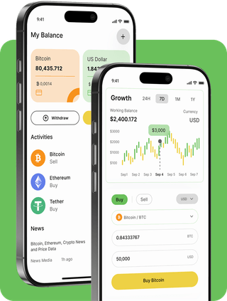 Interface de la plateforme de trading BitGptApp avec données de marché en temps réel